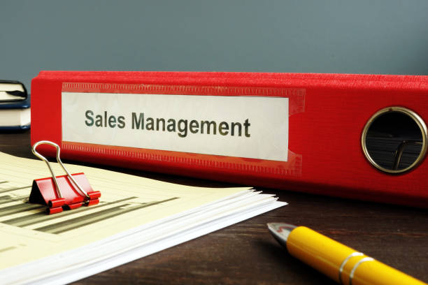 istock Sales management plan and financial report on the desk. 1285054631