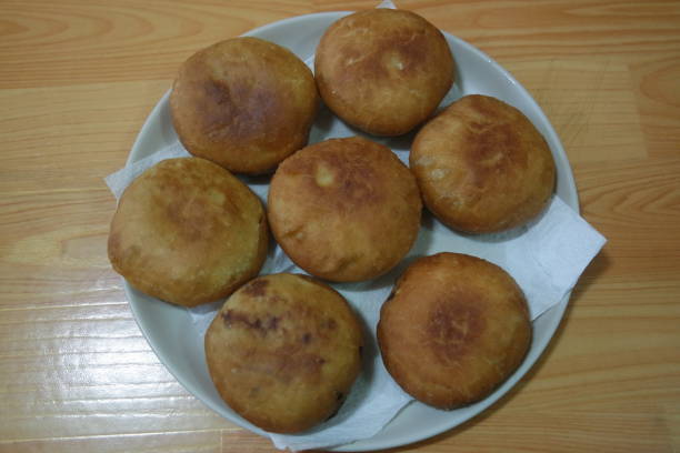 istock Homemade tasty potato bread rolls bun 1285057790