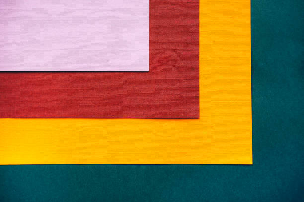 istock Abstract square background.Dark green, yellow and terracotta. 1285059407