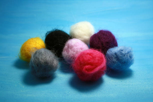 istock Balls of colored wool for making beads. 1285059839