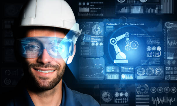 istock Engineering technology and industry 4.0 smart factory concept 1285059908