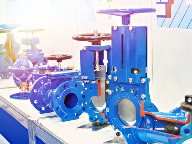 istock Shut-off valves for pipelines of water systems 1285059972