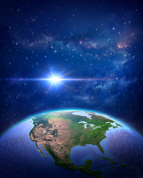 istock North America from space on galactic background 1285060845