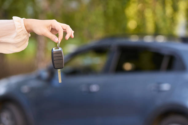 istock Car buy key. New rent automobile owner 1285061199
