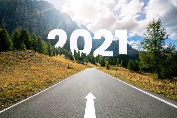 istock 2021 New Year road trip travel and future vision concept . 1285062018