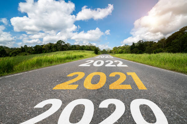 istock 2021 New Year road trip travel and future vision concept . 1285062271