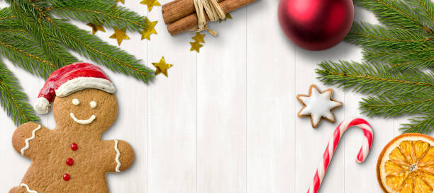 istock A gingerbread man and christmas decoration 1285063705