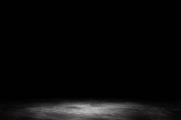 istock Studio dark room concrete floor grunge texture background. 1285064836