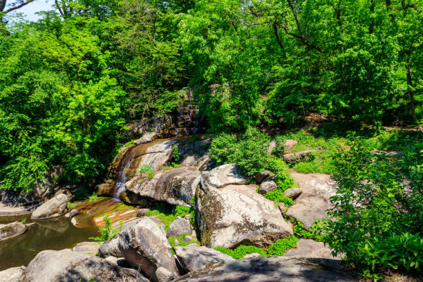 istock Beautiful waterfall in Sofiyivka park in Uman, Ukraine 1285066099
