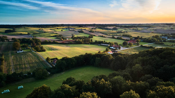 istock Typical Danish small field agricultural landscape 1285068395