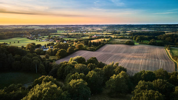 istock Typical Danish small field agricultural landscape 1285068409