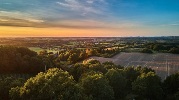 istock Typical Danish small field agricultural landscape 1285068540