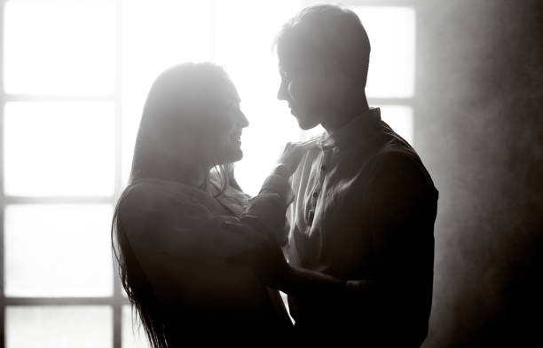 istock Two Young Dancer Couple Is Dancing Latin Ballroom Dance. Close-up 1285069830