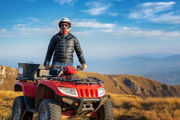 istock Quad biking in the mountains 1285070031