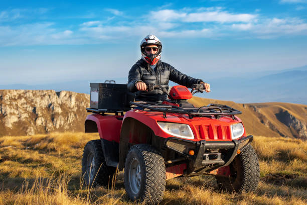 istock Quad biking in the mountains 1285070097