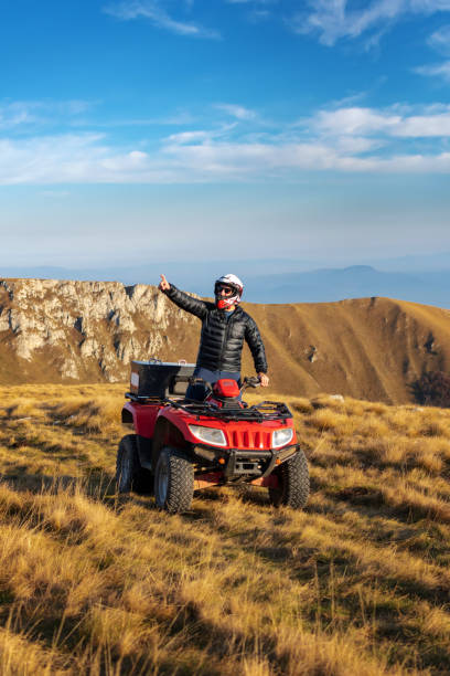 istock Quad biking in the mountains 1285070150