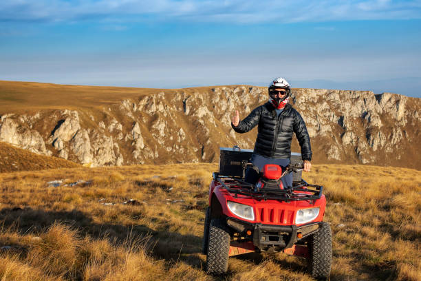 istock Quad biking in the mountains 1285070183