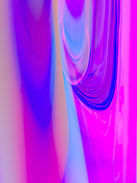 istock Fluid abstract curves background illustration. Vibrant liquid marble colorful abstraction. 3D illustration, 3D rendering. 1285072711
