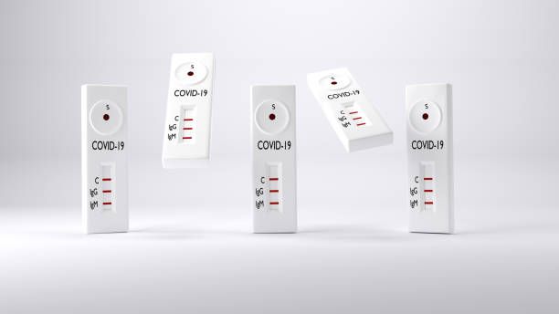 istock Testing Kit Collection For Coronaviruses Covid-19 or Flu Virus On White with Clipping Path 1285077543