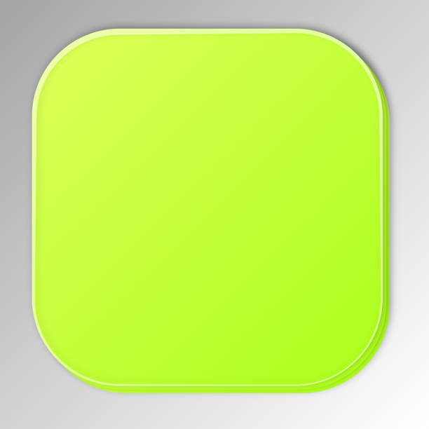 istock Light green gradient background from a rounded rectangle in the form of a sticker for any information 1285079155