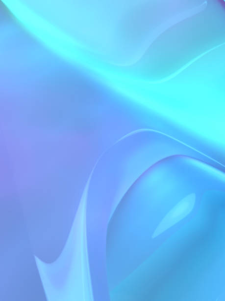 istock Beautiful violet cyan abstract background. 3D illustration, 3D rendering. 1285080615