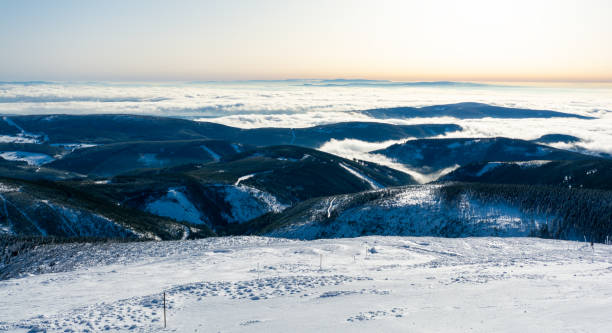istock view on Krkonose mountain in czech republic during winter 1285081724