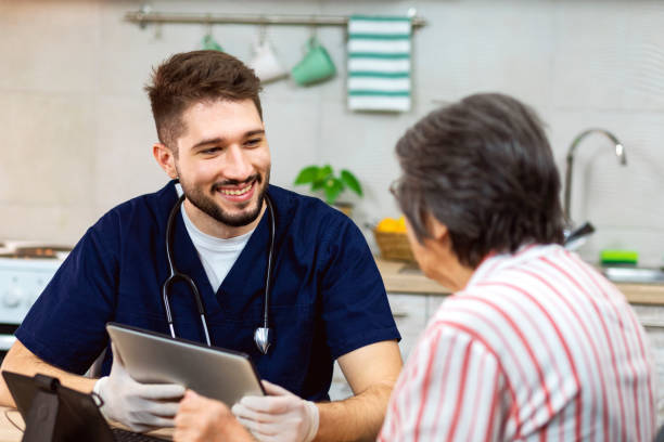 istock The doctor visiting the patient at home 1285083857