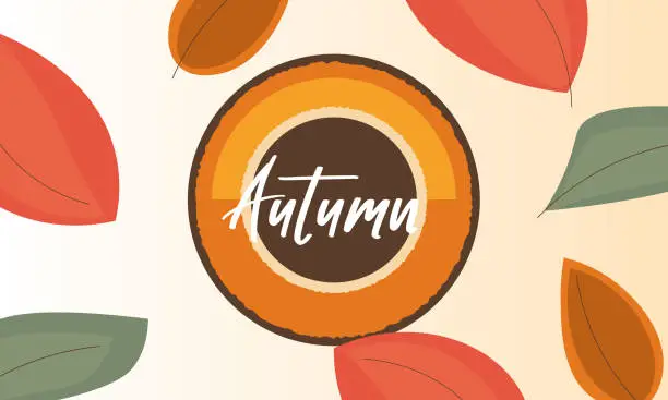 Vector illustration of Beautiful Autumn Leaves Background illustration