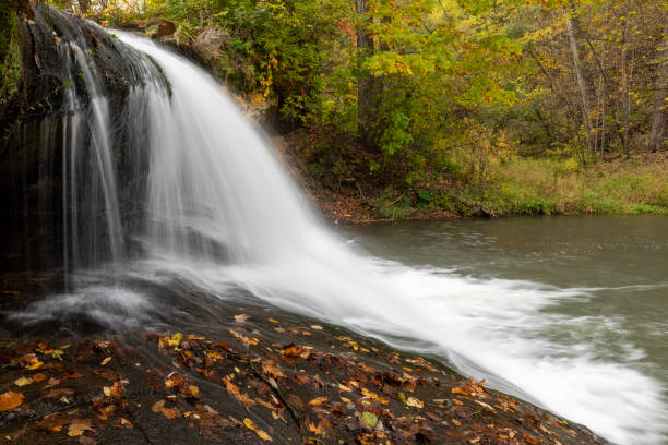 Big Trout Creek Waterfall In Autumn