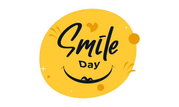 Smile wink icon template design illustration Smile wink icon template design illustration World Smile Day stock illustrations