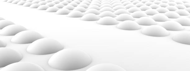 istock Bubbles protruding above the surface. Beautiful modern background Minimalistic Graphic Design. 3D illustration, 3D rendering. 1285087036
