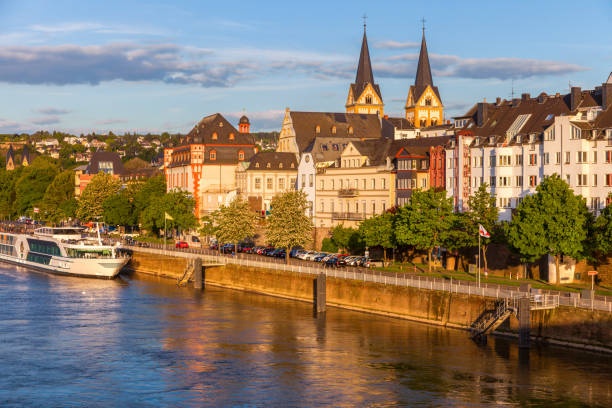 Panorama of Koblenz and Moselle river. Koblenz, Rhineland-Palatinate, Germany.