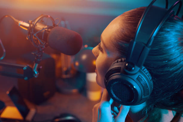 istock Portrait of a young radio dj at work 1285091246