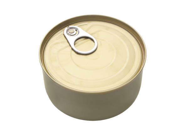 istock Closed aluminum tin can isolated 1285098640