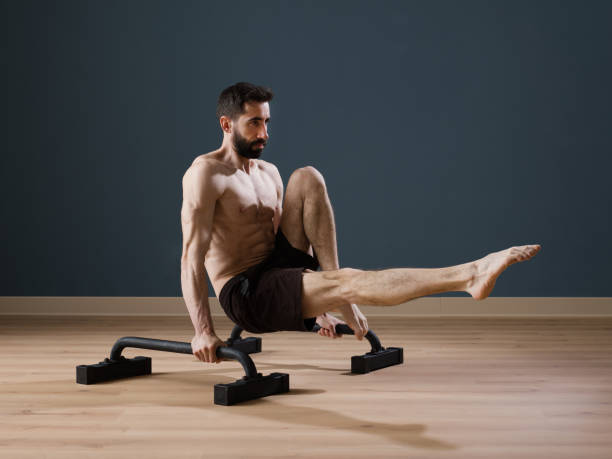istock Exercising at home for Calisthenics specialty 1285098855