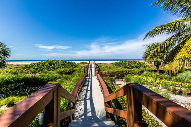 istock Boardwalk to Marco Island Beach Florida 1285103279
