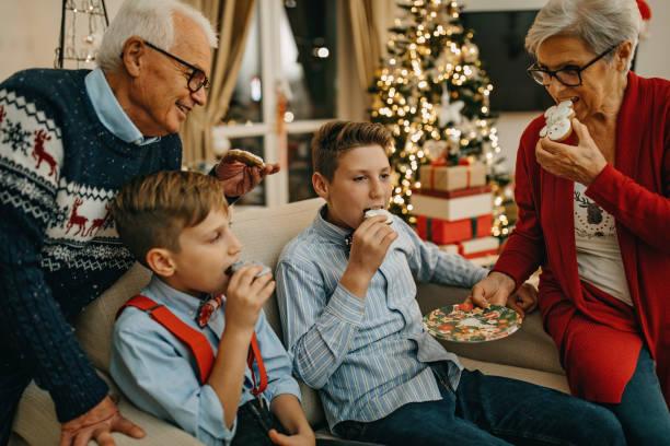 istock Eating Christmas cookies 1285106776