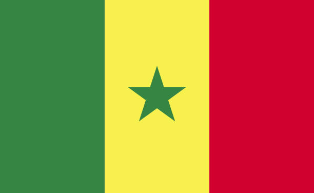 ilustrações, clipart, desenhos animados e ícones de bandeira nacional do senegal em proporções exatas - vetor - senegal flag dirty africa