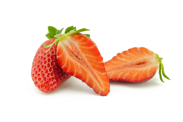 istock Strawberry isolated on the white background 1285115770