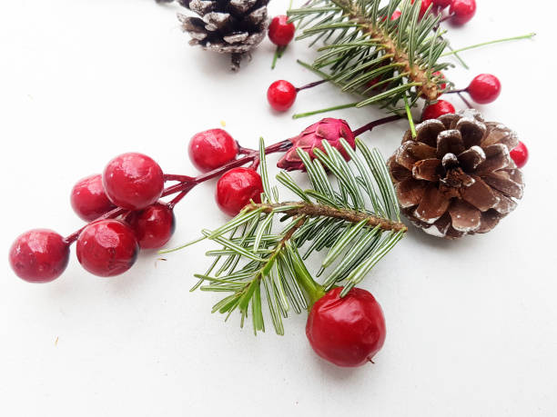 istock Christmas decoration on a white background. 1285116355