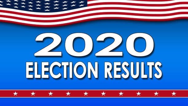 istock 2020 Election Results with USA flag and stars - Illustration 1285127453
