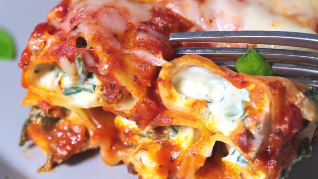Lasagna with vegan ricotta
