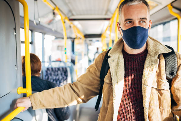 istock Responsible pensive commuter travelling to his work with public transport 1285128639