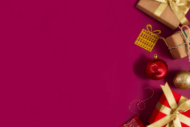 istock Purple Christmas Background 1285131618