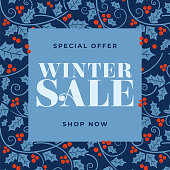 istock Winter sale design for advertising, banners, leaflets and flyers. 1285134295