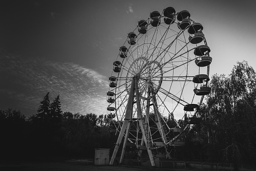Abandoned Ferris wheel in the Chernobyl exclusion zone