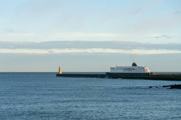 istock A ferry leaving harbour for Scandanavia. 1285138758