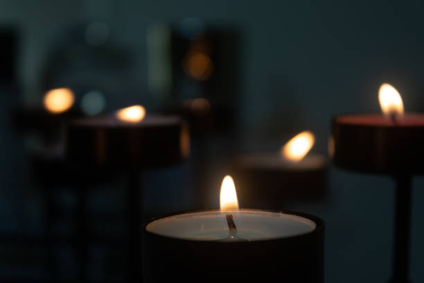 istock Close Up of Decorative Candlelight 1285140409