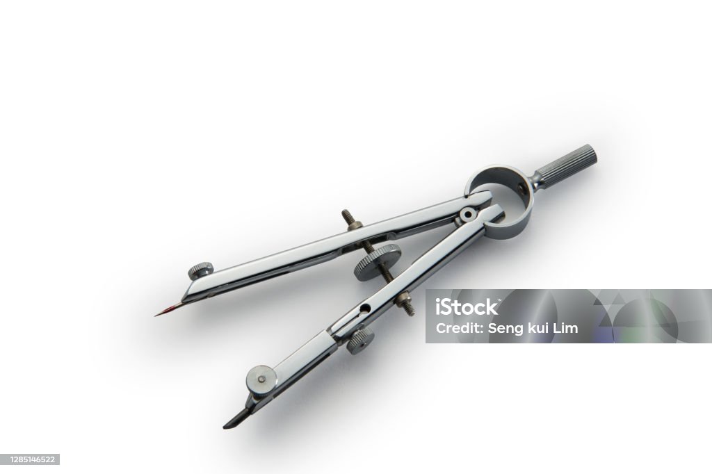 Compass For Drawing Compass Drafting Drawing Work Tool Stock Photo - Download Image Now ...