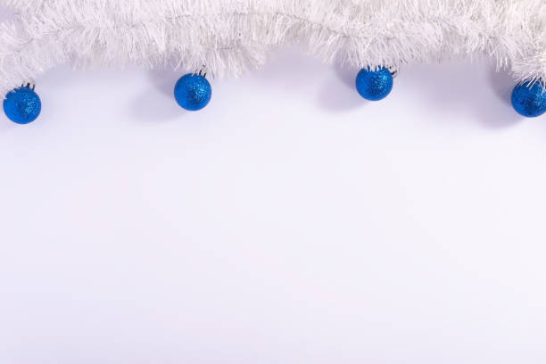 istock Christmas decorative toys on a white background. copy space 1285146567